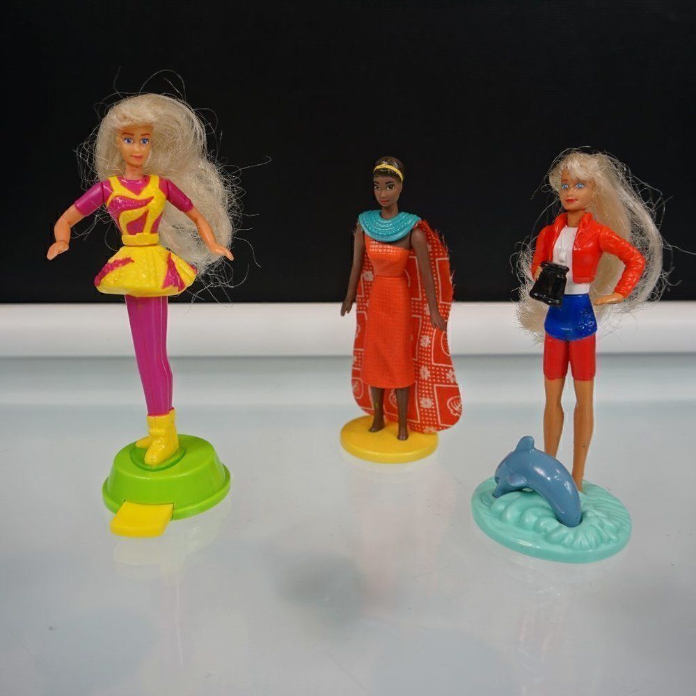 McDonalds 3 Dolls Happy Meal Toys Lot #1